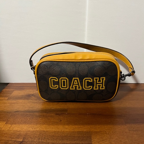 COACH Jamie Wristlet In Signature Varsity Motif - Picture 1 of 8